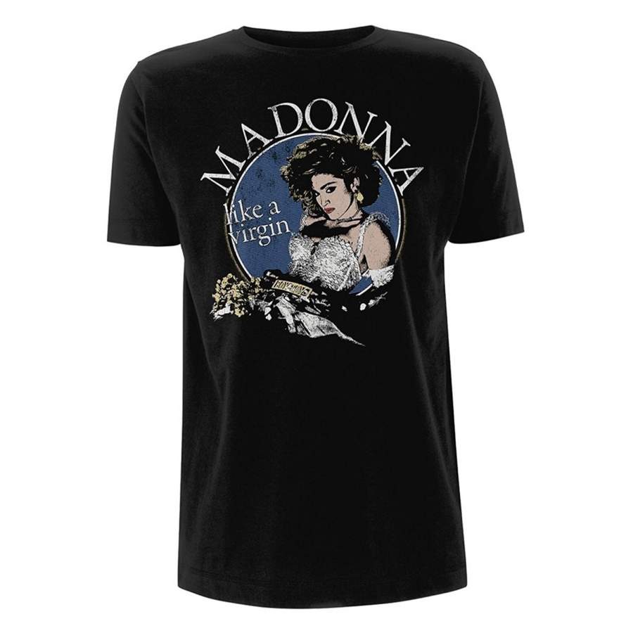 Madonna Like A Virgin Queen Of Pop Official Tee T-Shirt Mens Unisex