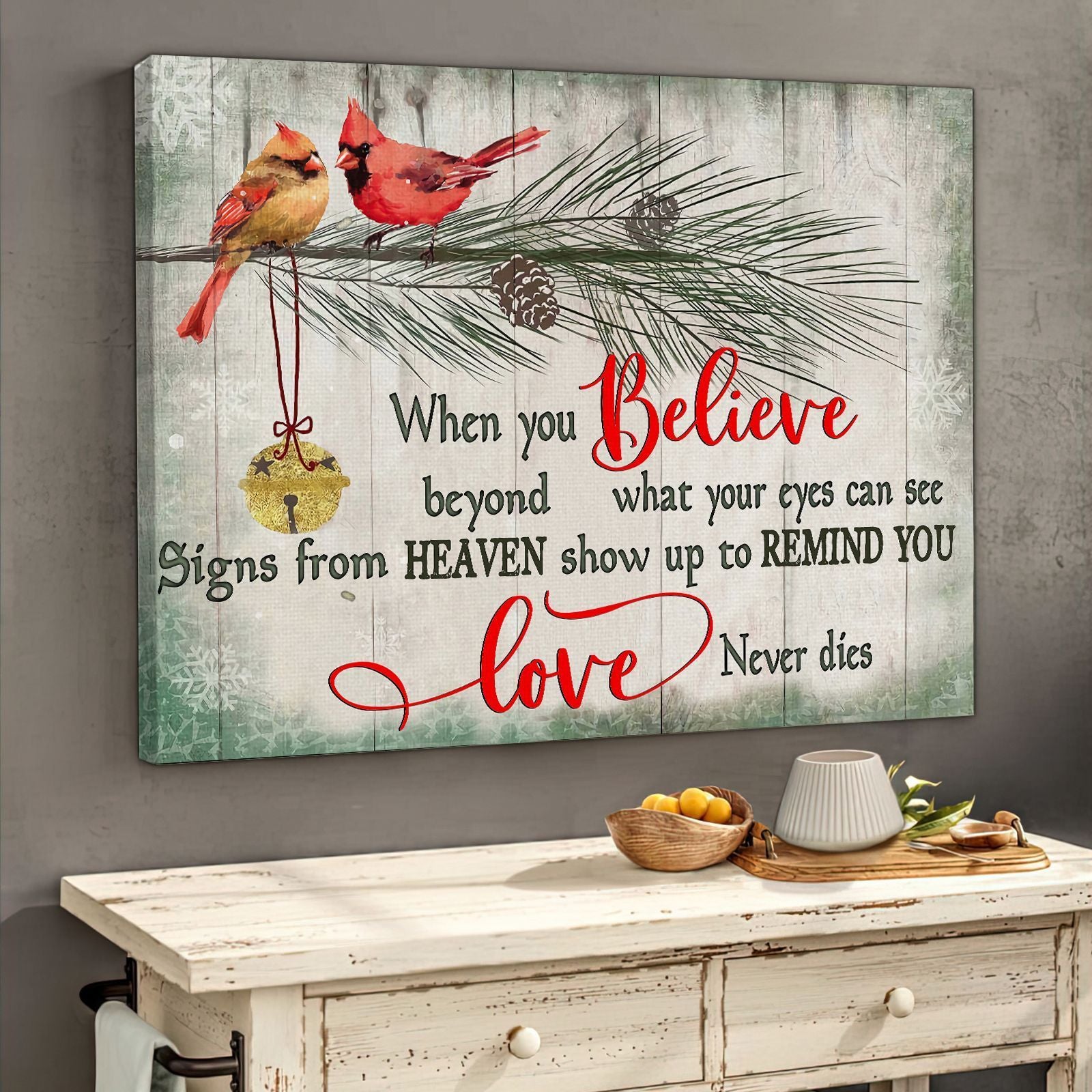 When You Belive Beautiful Canvas Gift For Family, Wall Art Decor, Canvas Print, Home Decor