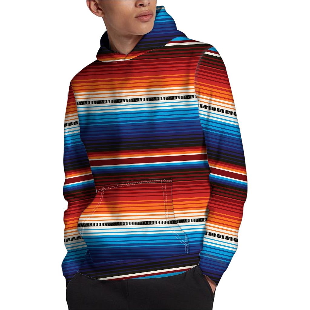 Tribal Mexican Blanket Pattern Print Pullover Hoodie