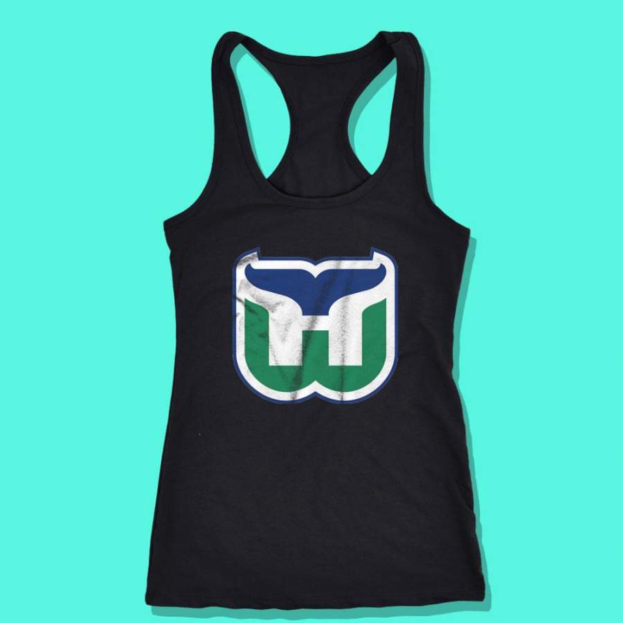 Hartford Whalers Retro Hockey Raglan Women’S Tank T-Shirt