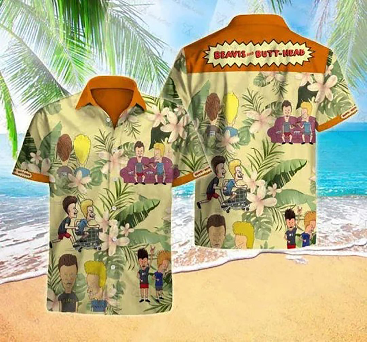 Beavis And Butt Head Hawaiian Shirt Aloha Beach Holiday 904 Casual Ha22681