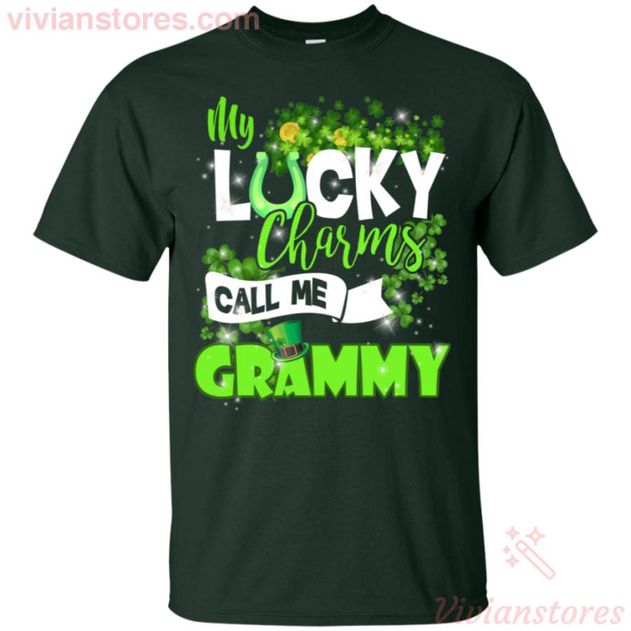 Lucky Charms Call Me Grammy Shamrock St Patricks Day Shirt LT02