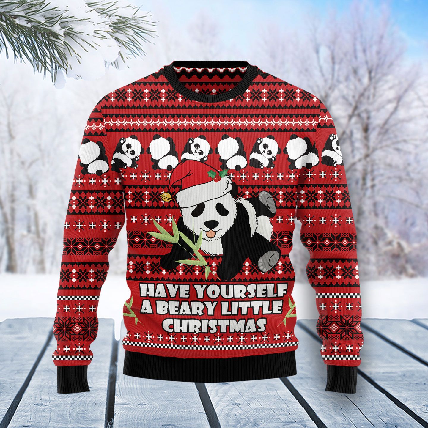 Panda Christmas T0411 Ugly Christmas Sweater