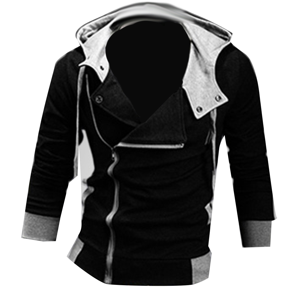 2022 Side Zipper Patchwork Hoodies Men Casual Assasins Creed Clothing Mens Hoodies And Sweatshirts Sudadera Hombre alx