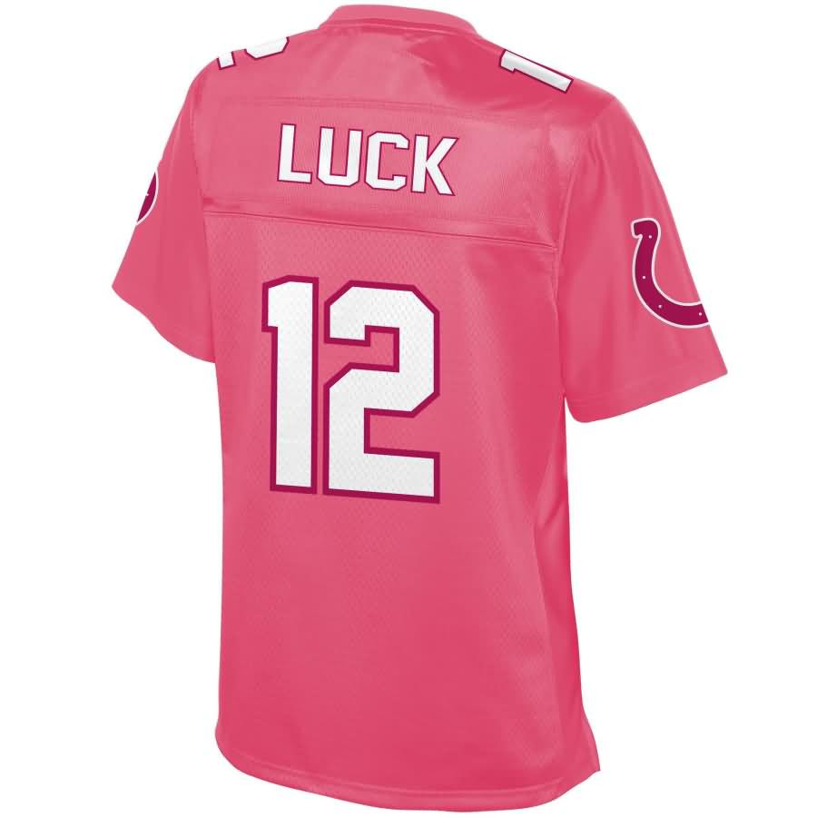 Andrew Luck Indianapolis Colts NFL Pro Line Womens Fashion Jersey – Pink –