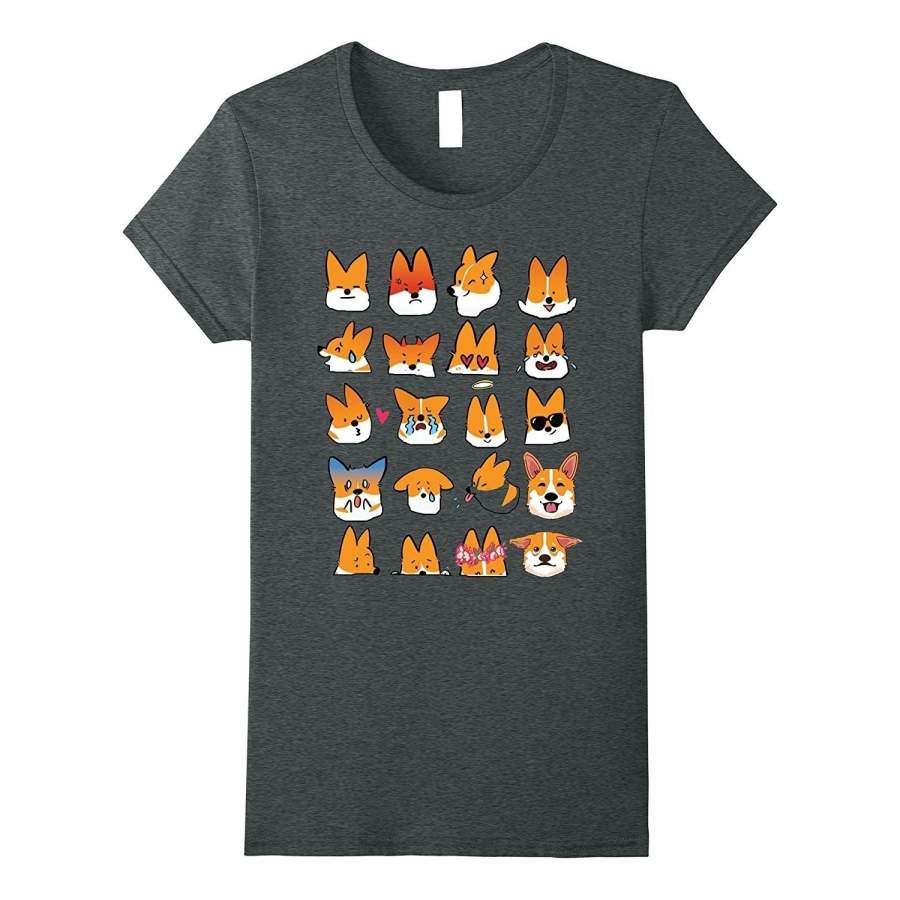 Pembroke Welsh Corgi Shirt Pembroke Welsh Corgi Emoji Tee