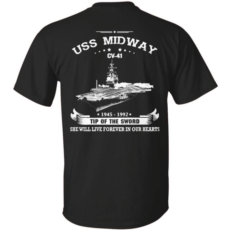 USS Midway CV-41 G200 Gildan Ultra Cotton T-Shirt