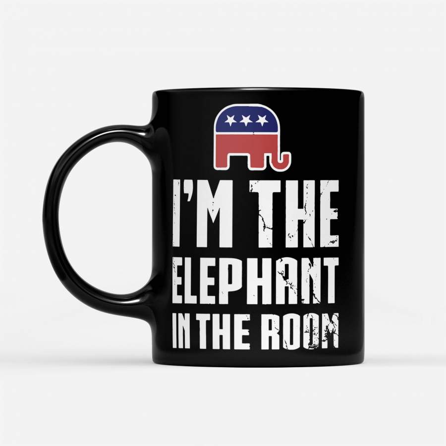 I’m The Elephant In The Room – Black Mug