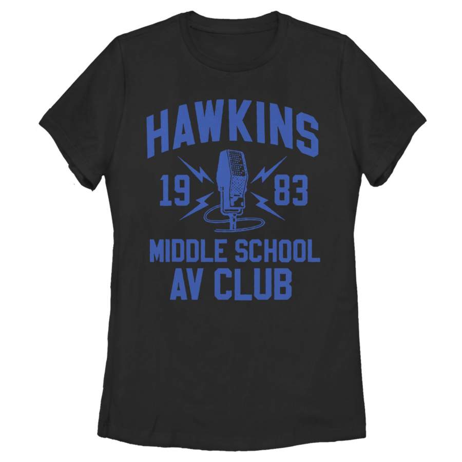 Stranger Things Women’s Hawkins AV Club 1983  T Shirt