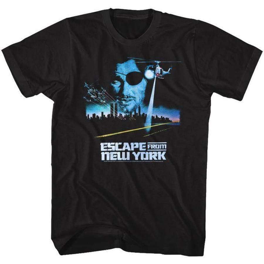 Escape From New York Vintage Poster Mens T Shirt Black