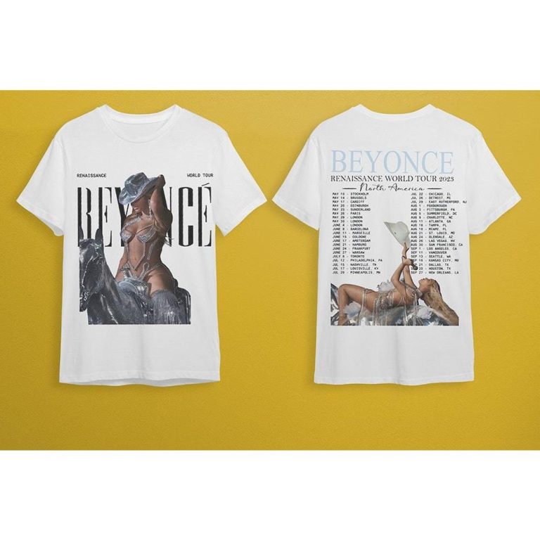 BeyoncÃ© Renaissance World Tour TShirt, Renaissance World Tour, Beyonce Shirt, Concert Fan Shirt,Beyonce Merch Shirt,New Album Singer T-shirt