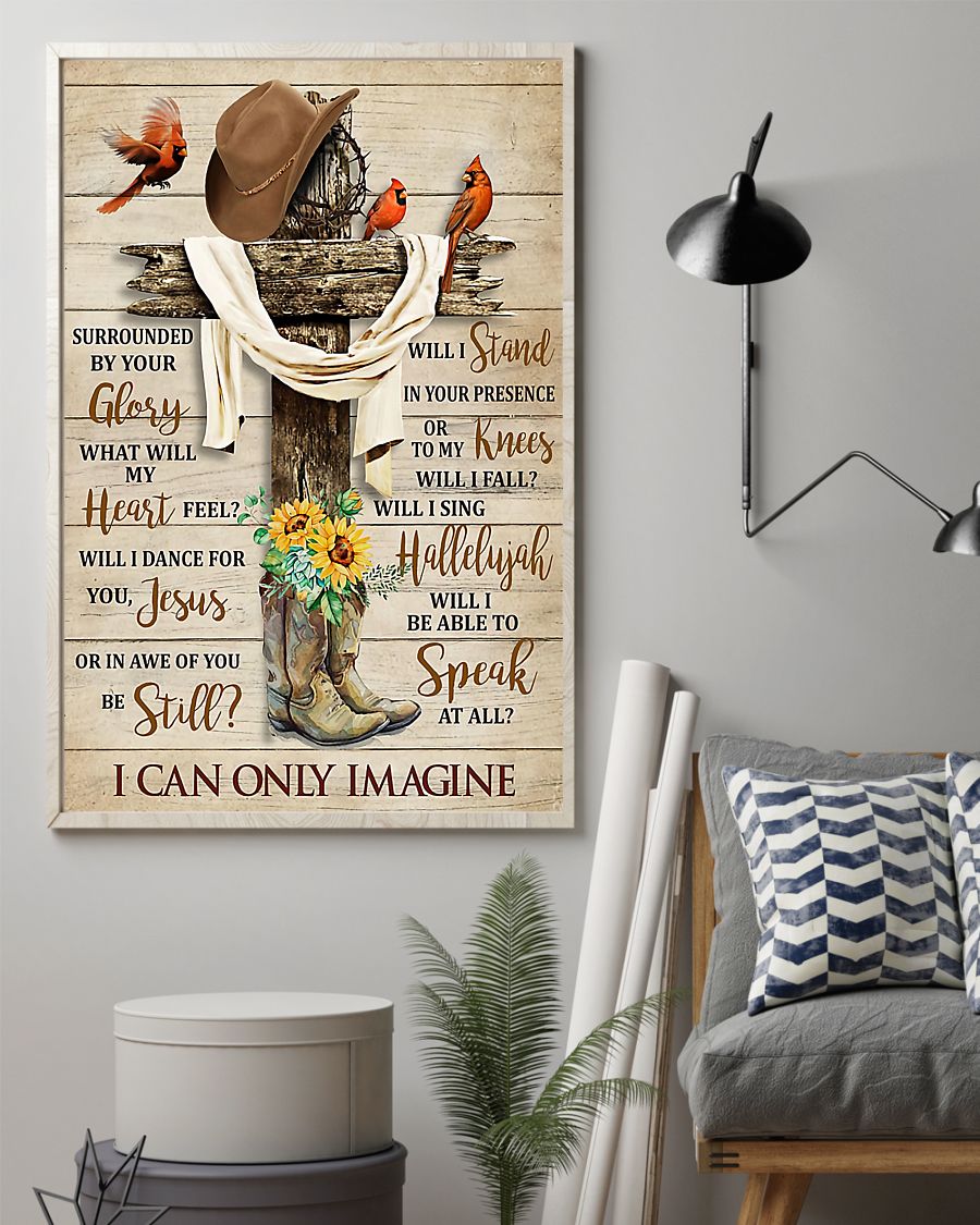 Country Girl I Can Only Imagine Vertical Canvas And Poster | Wall Decor Visual Art