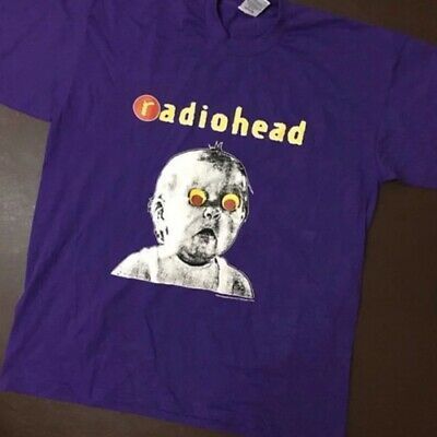 Rare Vintage Radiohead 90S Shirt Rock Band Tour Concert 2 Shirt