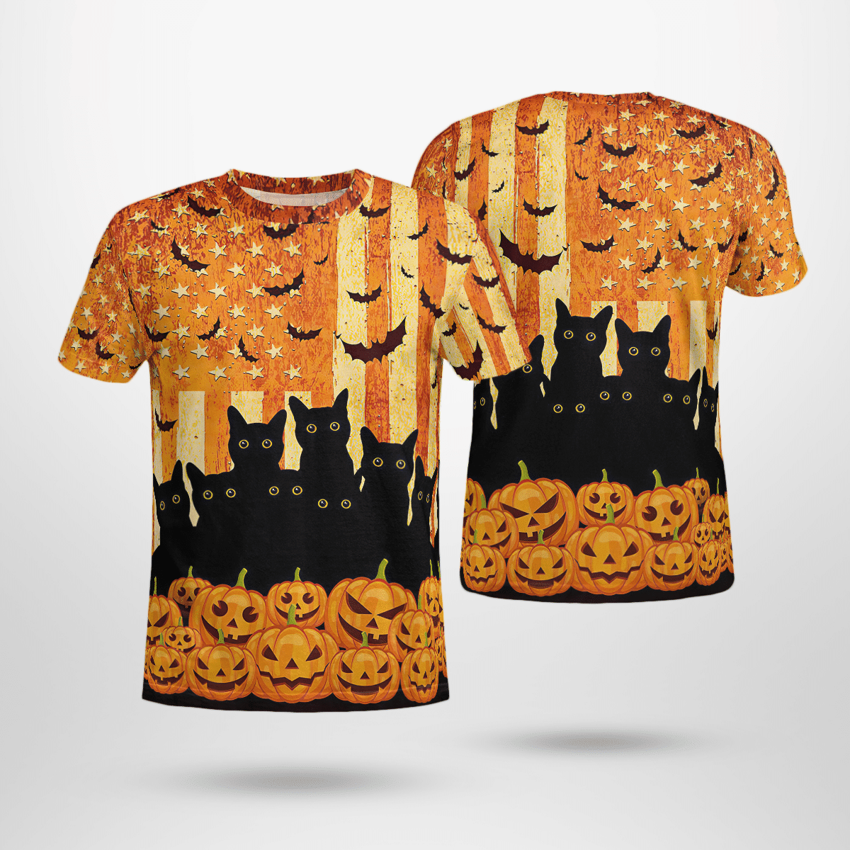 Black Cat Halloween New 3D Tshirt