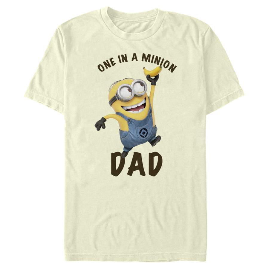 Despicable Me Men’s Father’s Day One in a Minion Dad  T Shirt