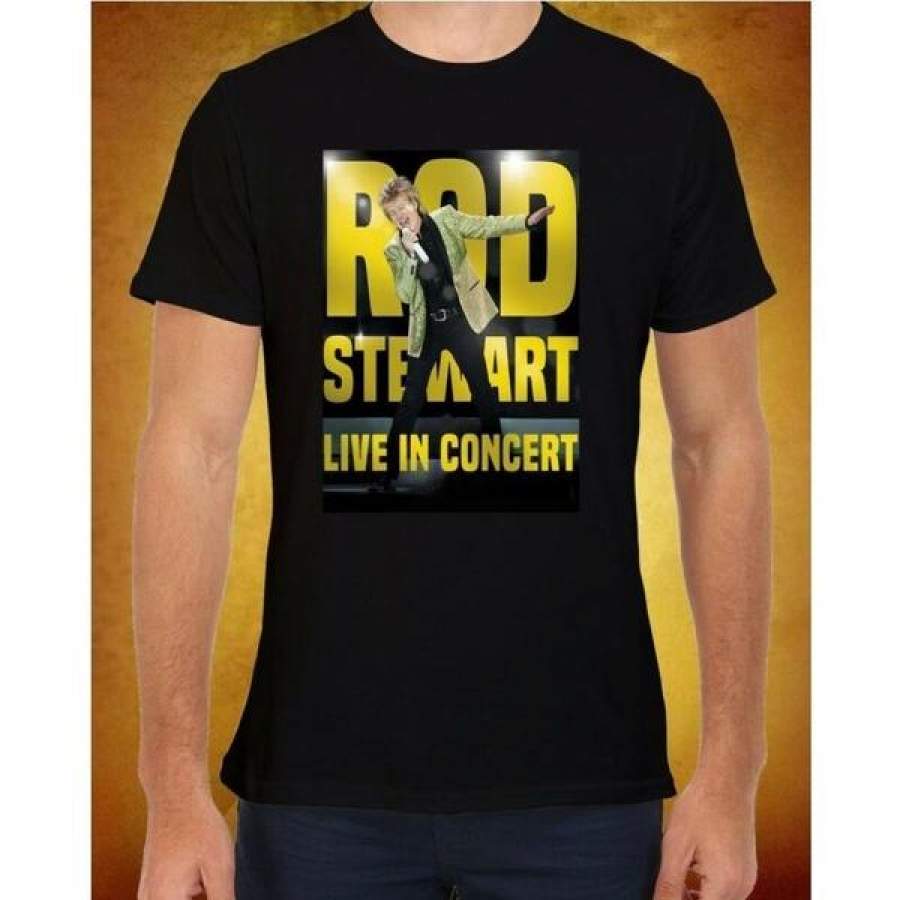 Rod Stewart UK Tour Concert Ladies Men Baggy T-Shirt