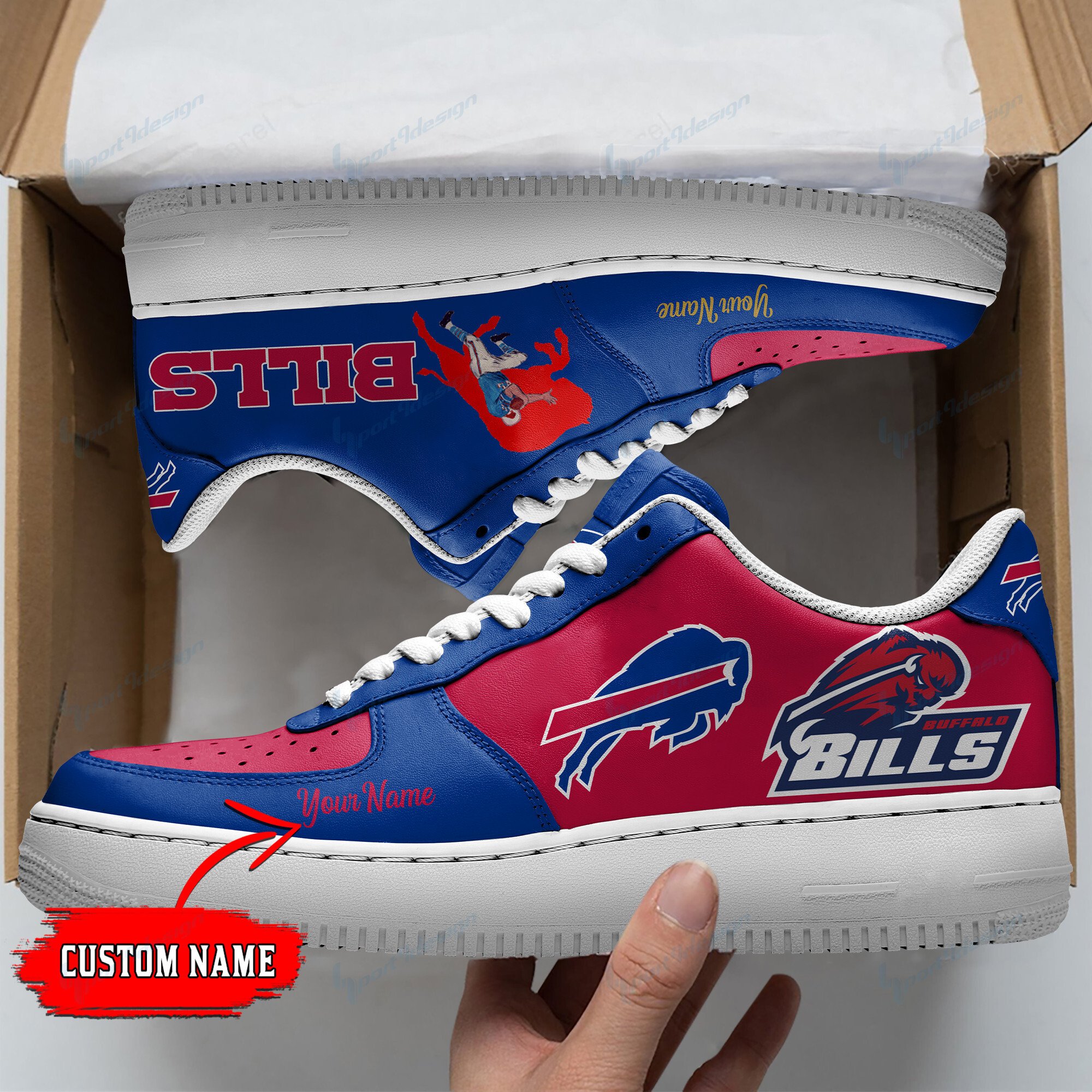 Buffalo Bills Personalized Af1 Shoes Bg10