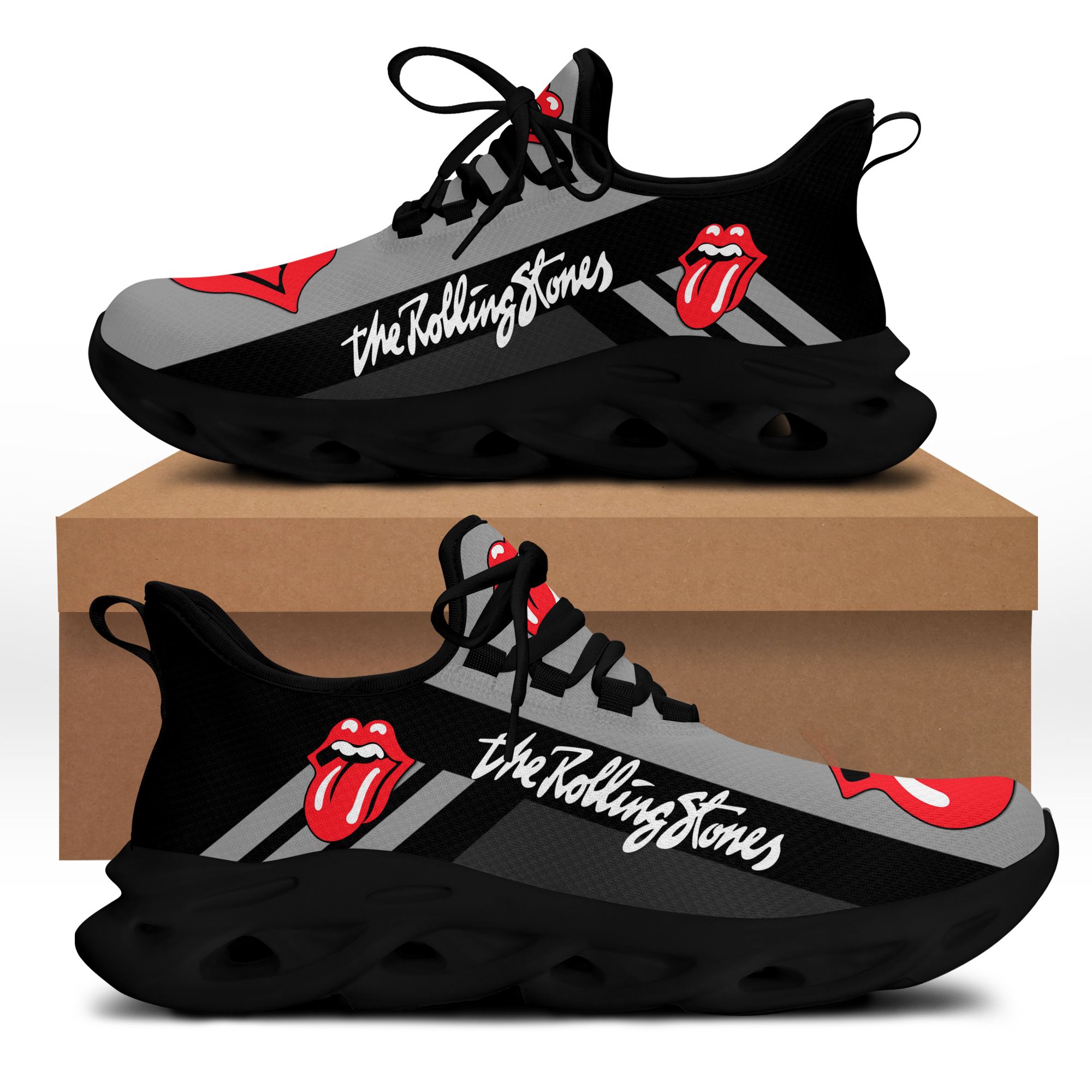The Rolling Stones NTH-VA BS Running Shoes Ver 1 (Grey)