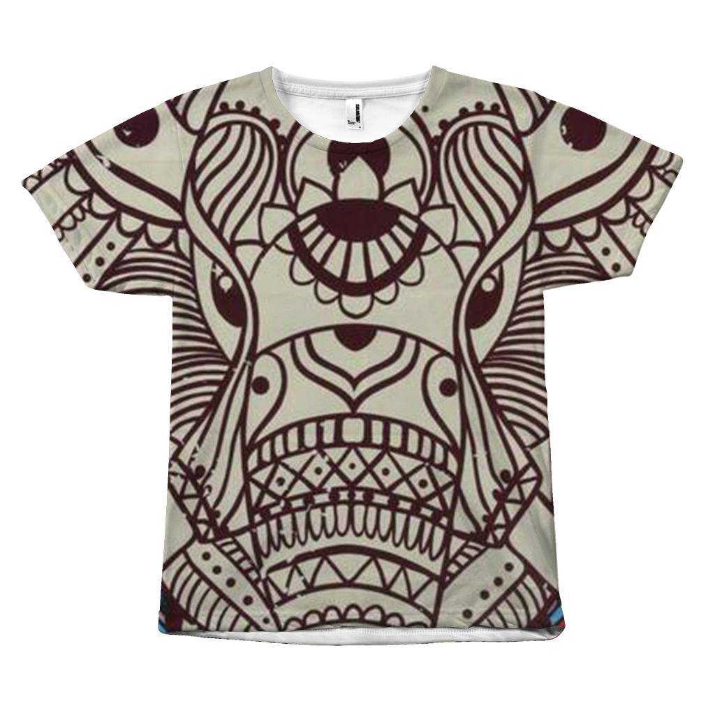 Aztec Elephant Print Design T-Shirt