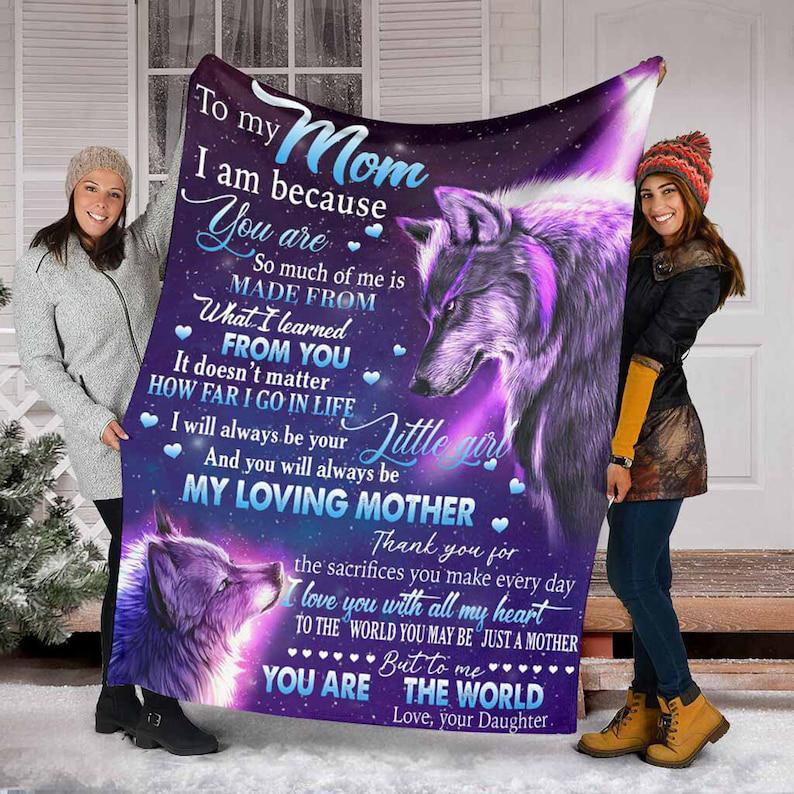 To My Mom Blanket, Fleece Blanket, Sherpa Blanket, Mink Blanket Rugby Blanket.Gift For Mom Family Home Decor Bedding Couch Sofa Soft And Comfy Cozy