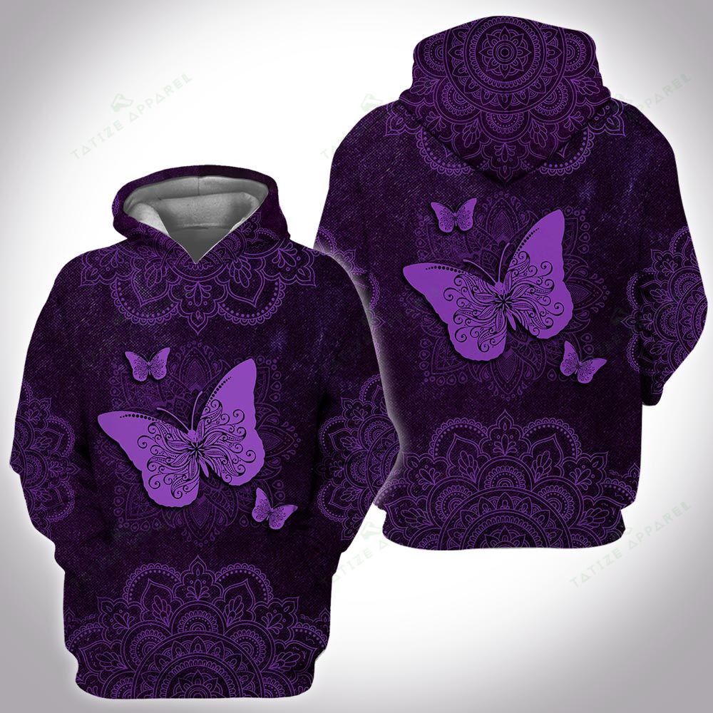 Animal mandala butterfly 3D All Over Printed Shirt, Sweatshirt, Hoodie, Bomber Jacket Size S – 5XL