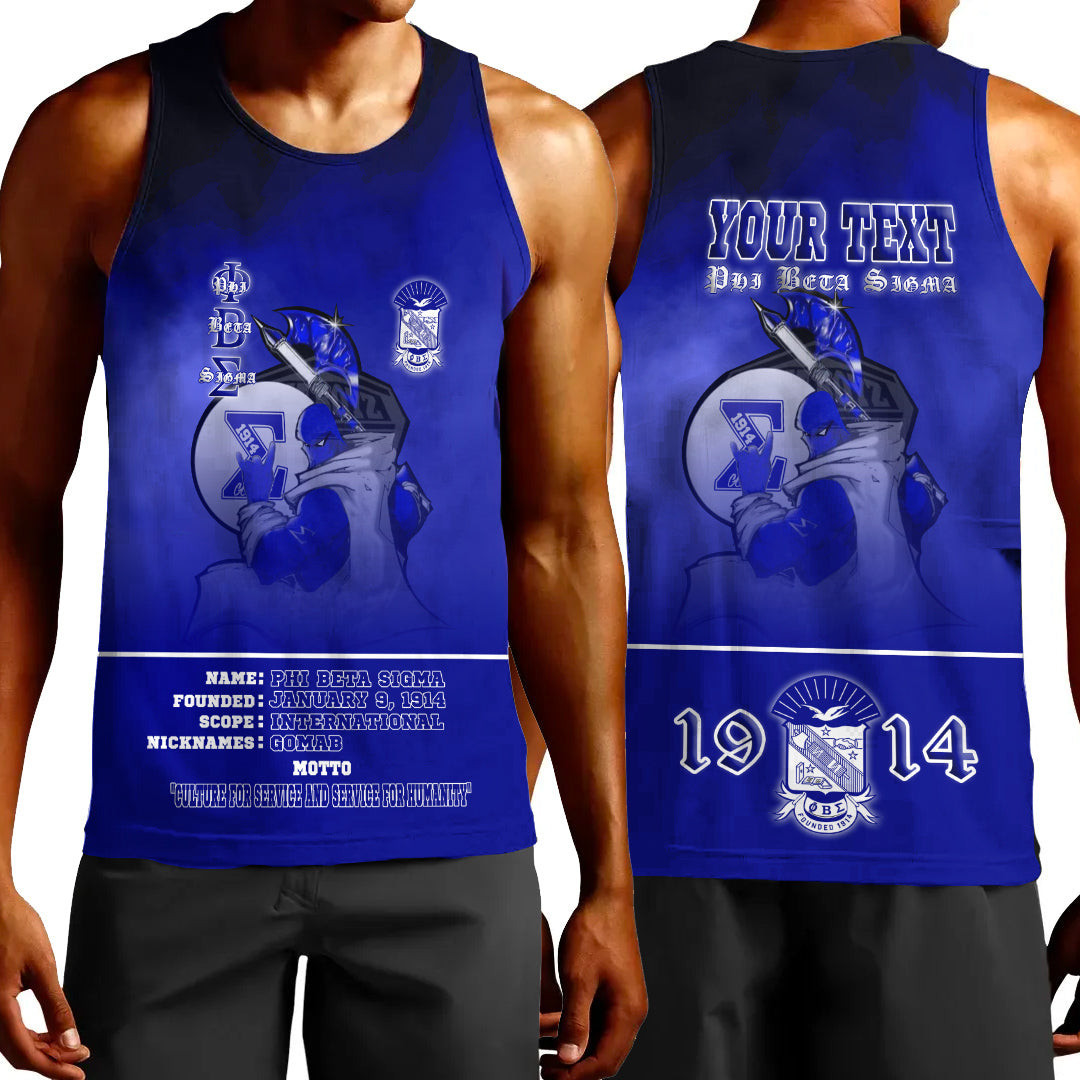 Africazone Clothing – Phi Beta Sigma Motto Tank Top A35