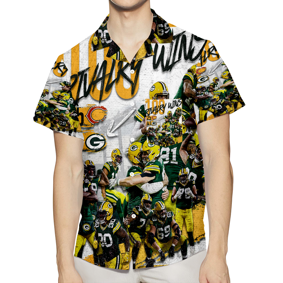 Green Bay Packers Player Team V9 3D All Over Print Summer Beach Hawaiian Shirt With Pocket