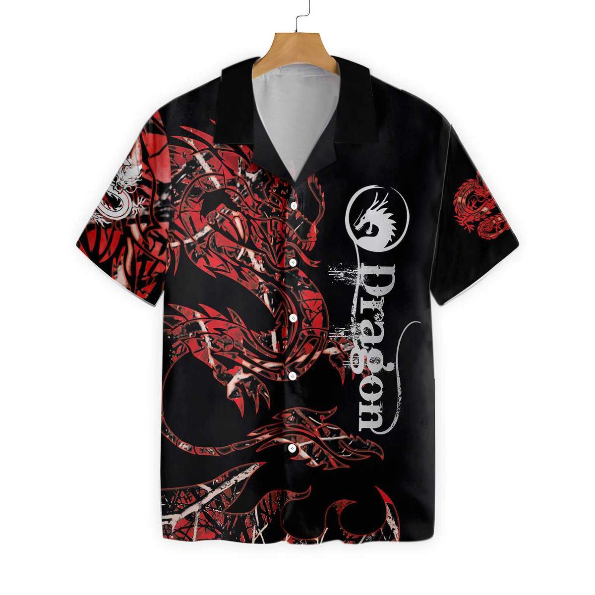 The Red Dragon All Over Printed Hawaiian Shirt Ha93161