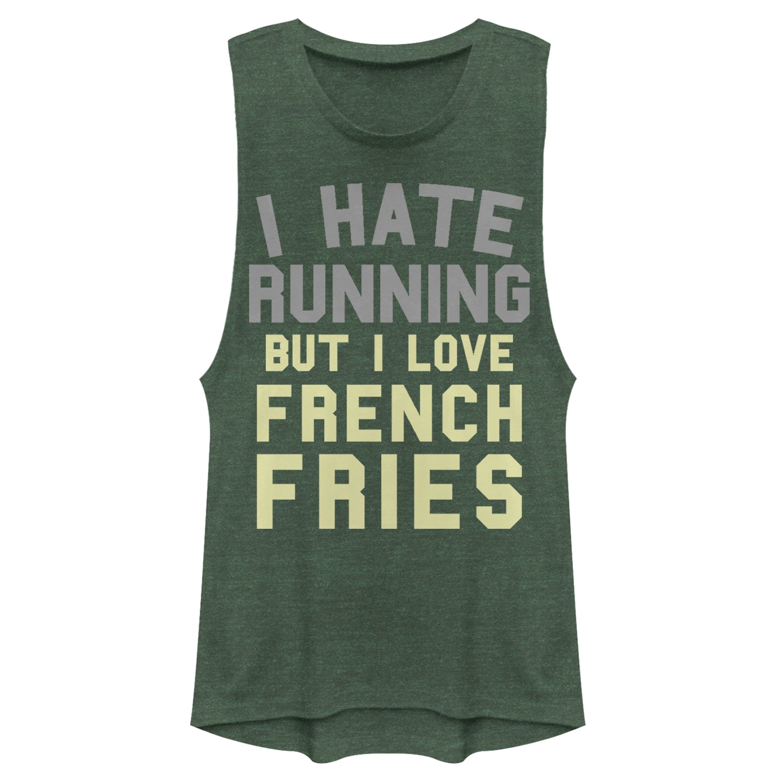 Chin Up Junior’S I Love French Fries  Festival Muscle Tee