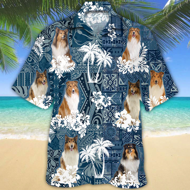 Rough Collie Hawaii Shirt Ha110732