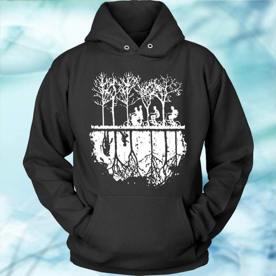 Stranger Things Silhouette Chase Men’s Fashion Europe Street Printing Sports Hoodies Sweatshirt Black