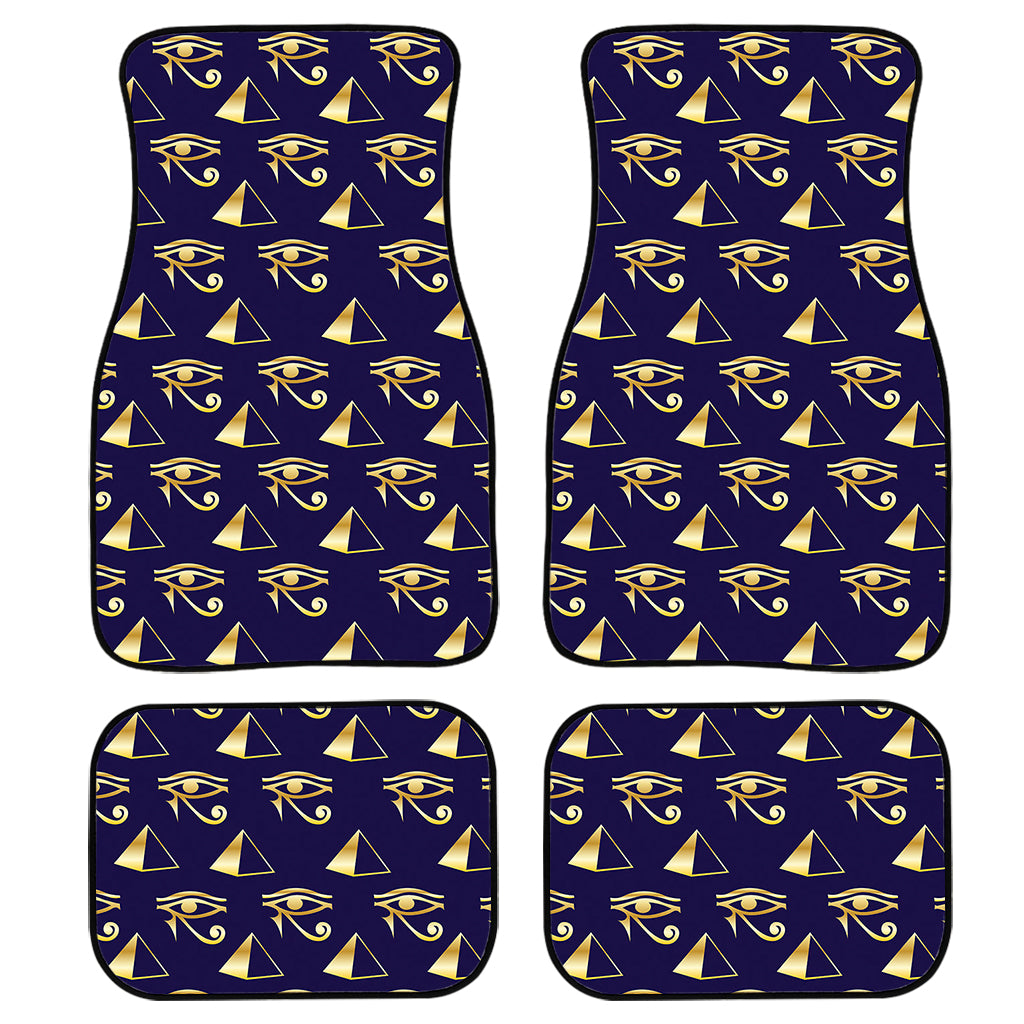 Egypt Eye Of Horus Pattern Print Front And Back Car Floor Mats, Front Car Mat