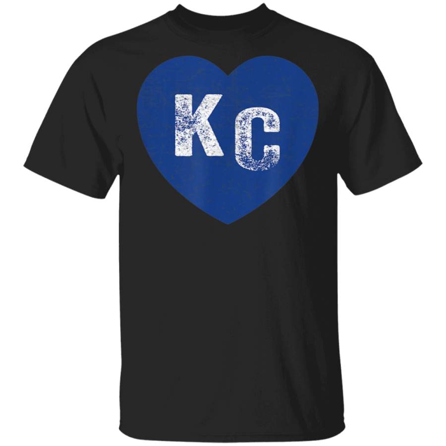 KC Heart Kansas City Royal Blue Love Cool Kc Originals Gear TShirt