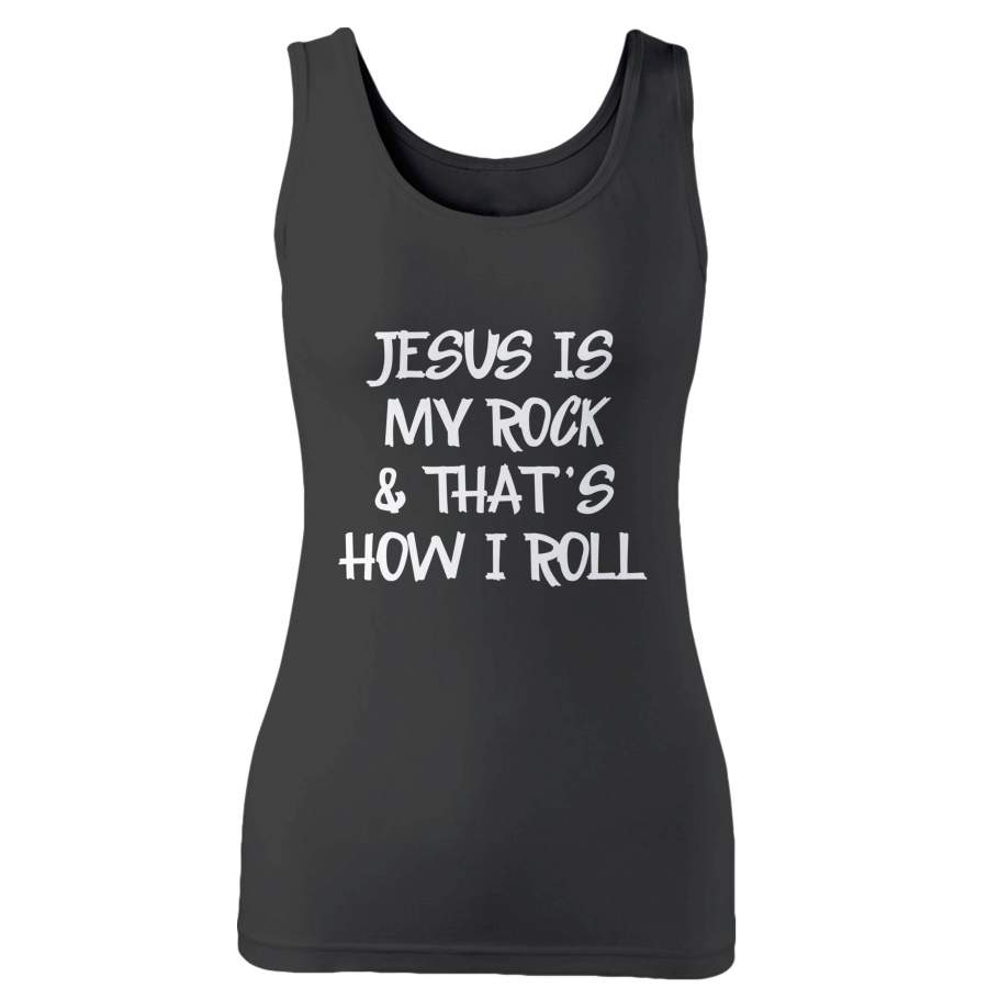 Jesus Rock God Quote Woman’s Tank Top