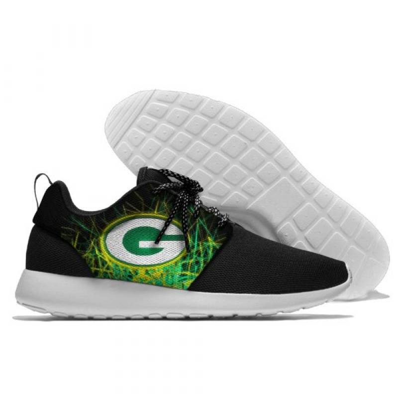 Mens And Womens Green Bay Packers Lightweight Sneakers, Packers Running Shoes #3