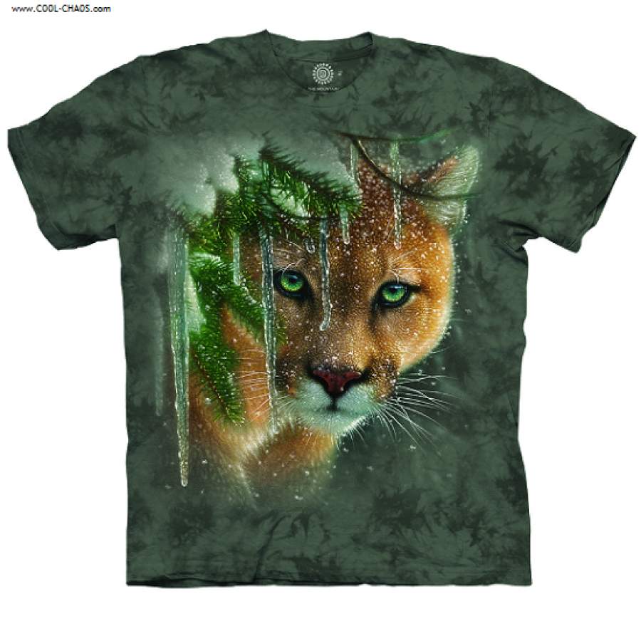 Winter Cougar T-Shirt / Collin Bogle Mountain Lion Tee