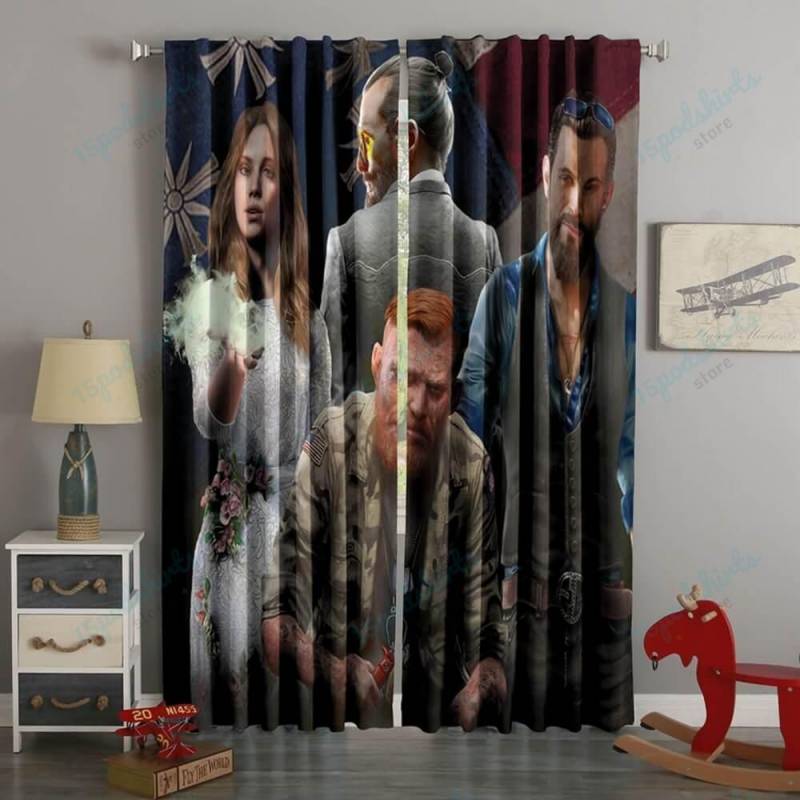 3D Printed Far Cry 5 Style Custom Living Room Curtains