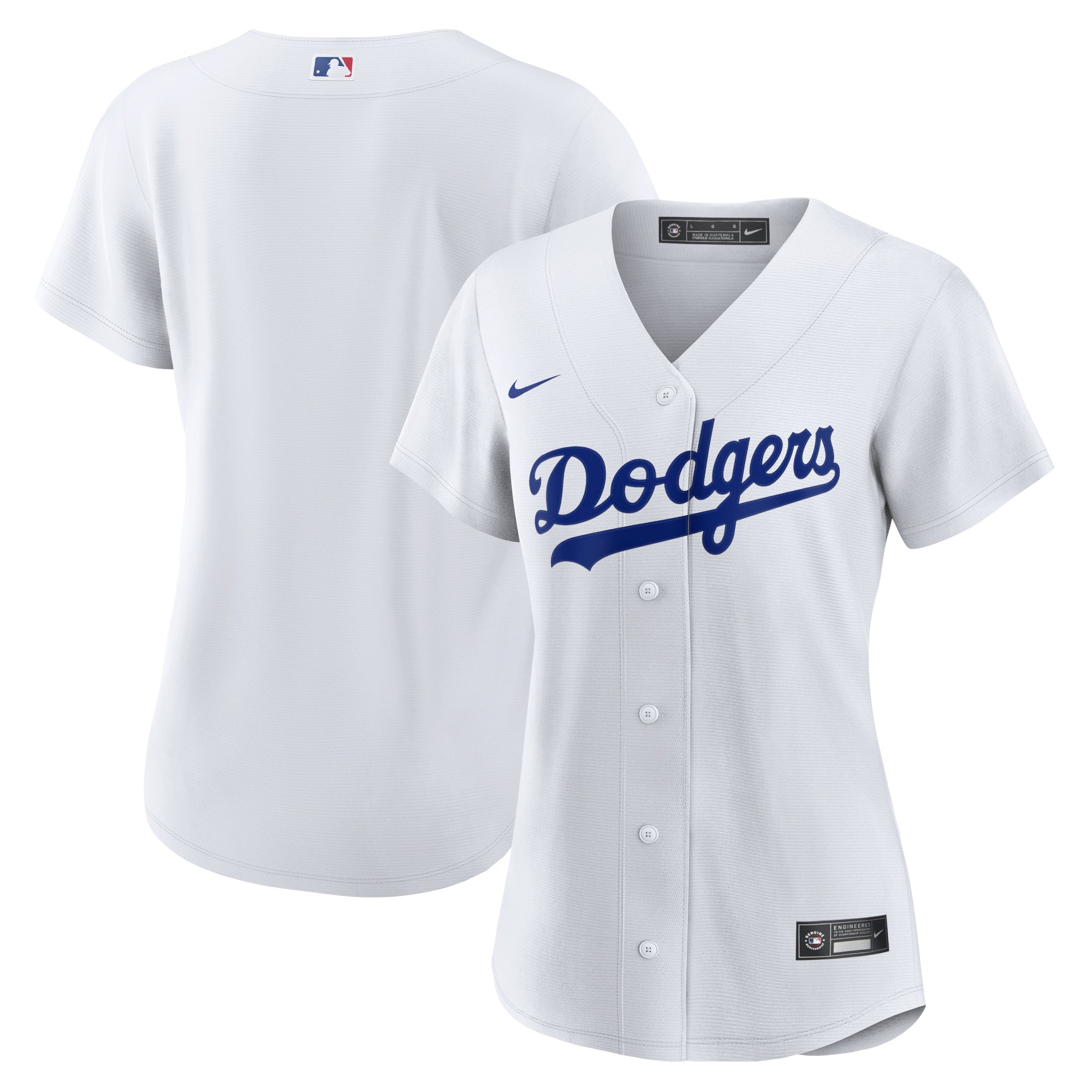 Women’s Los Angeles Dodgers White Home Blank Jersey