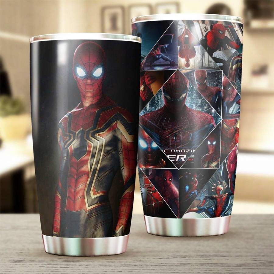 [Stainless Steel Tumbler 20 Oz] Spider Man Stainless Steel Tumbler, Spider Man Stainless Steel Mug Movie