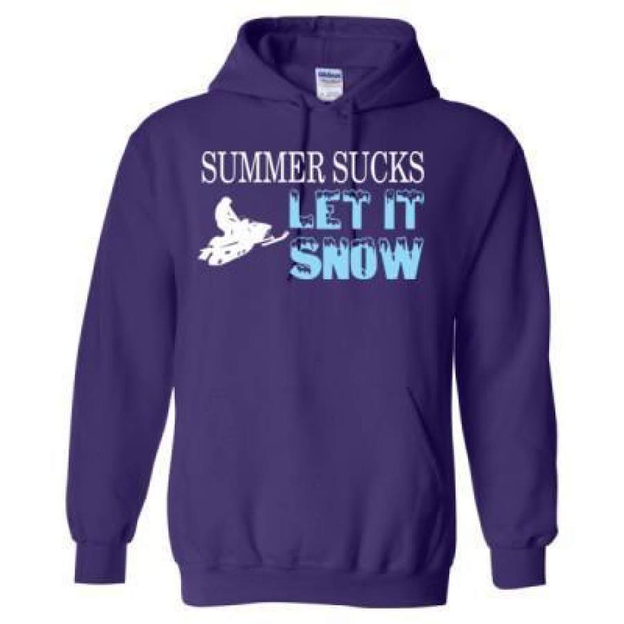 AGR Summer Sucks Let It Snow – Heavy Blend™ Hooded Sweatshirt