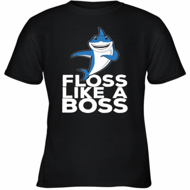 Baby Shark Floss Like A Boss Kids T Shirt