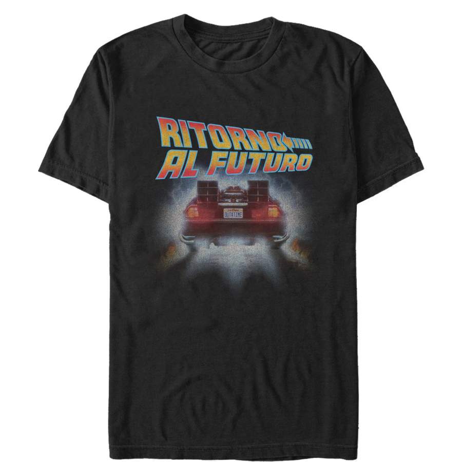 Back to the Future Men’s Italian Poster  T Shirt