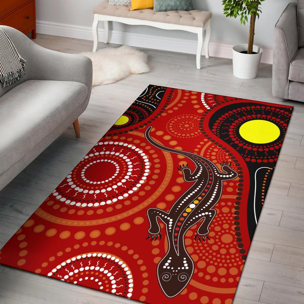 aboriginal-area-rug-australia-lizard-dot-painting-art-brandax