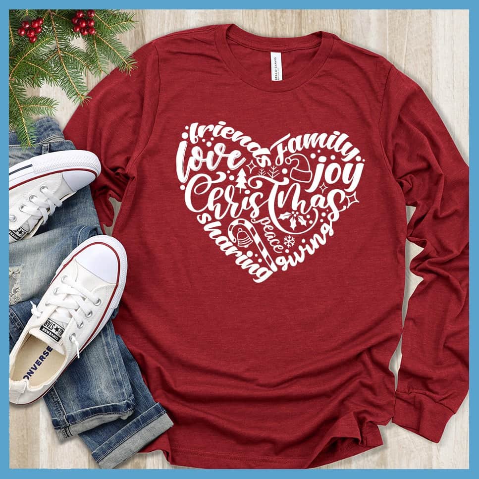 Christmas Heart Long Sleeves