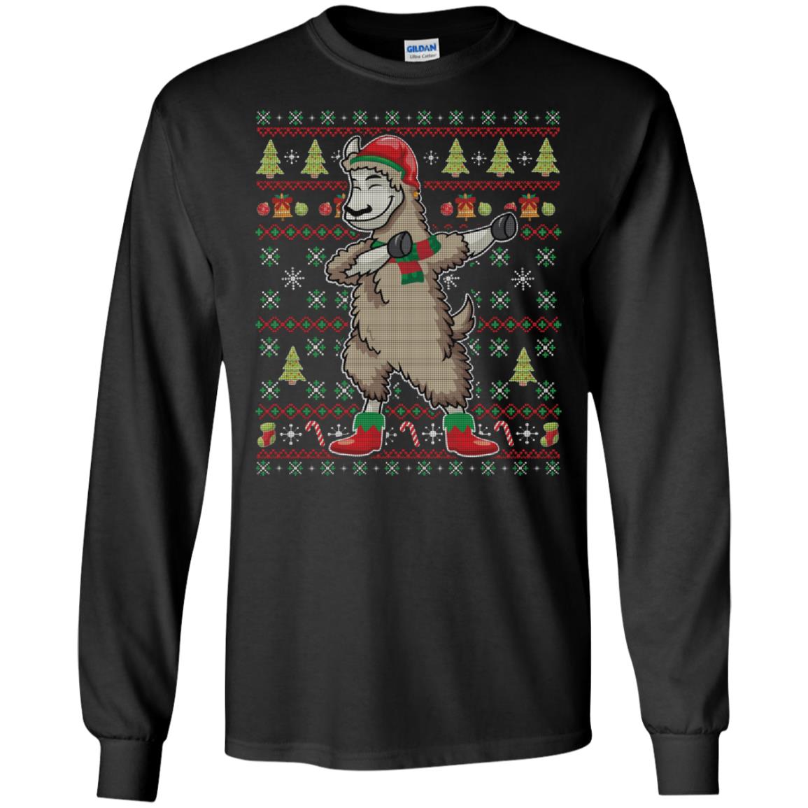 Ugly Sweater Camel Elf Costume Dabbing Xmas Lovely Unisex Long-sleeve