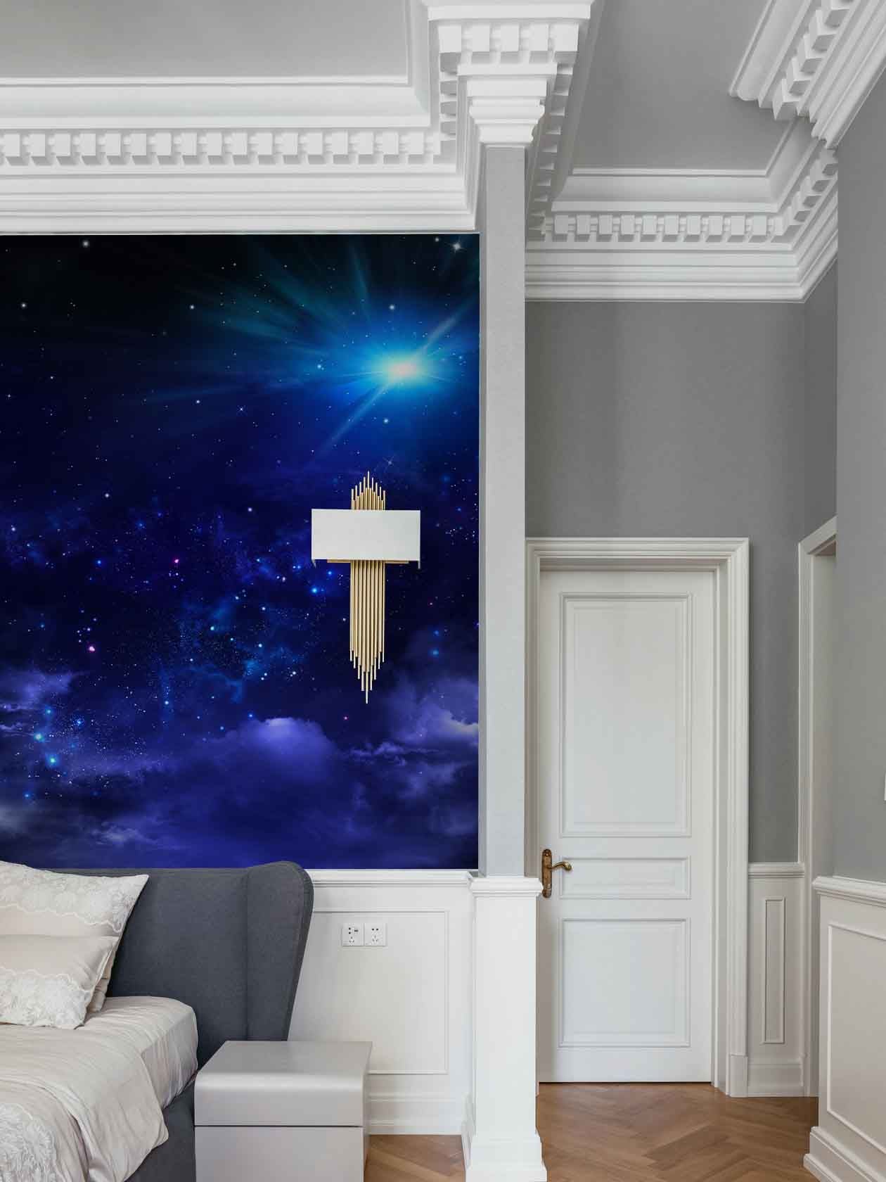 3D Nebula Star Sky Clouds Wall Mural Wallpaper 16