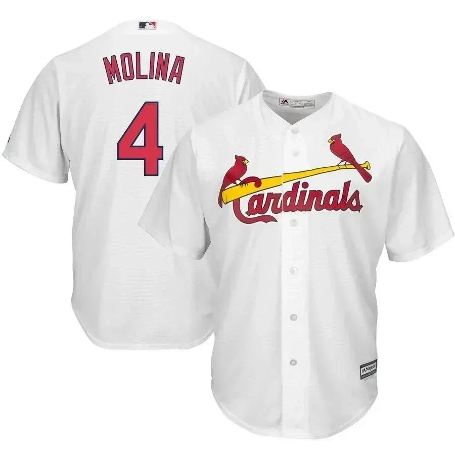 Yadier Molina St. Louis Cardinals Cool Base Player Jersey – White