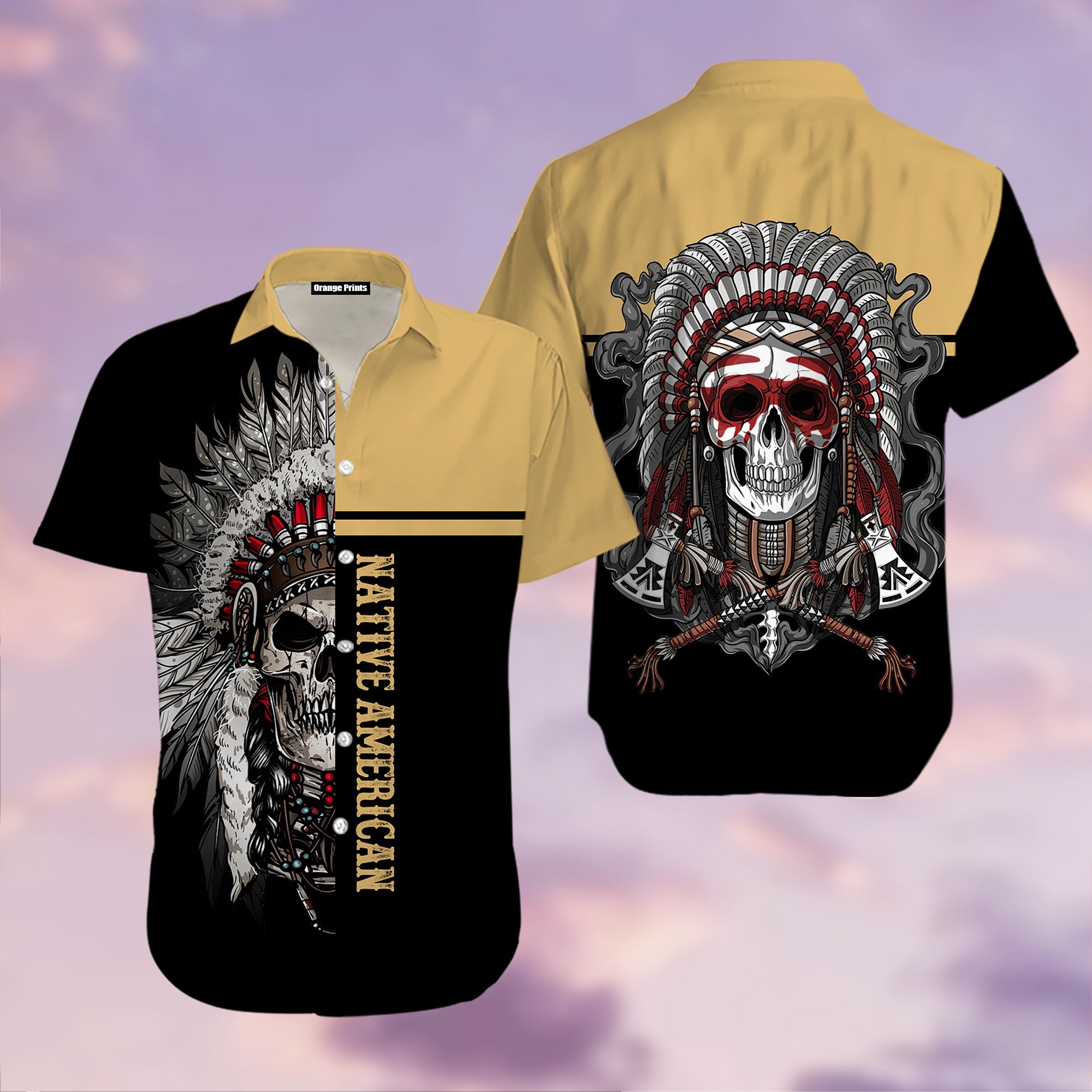 Native Skull American Hawaii Shirt For Men Women Adult Ha8238