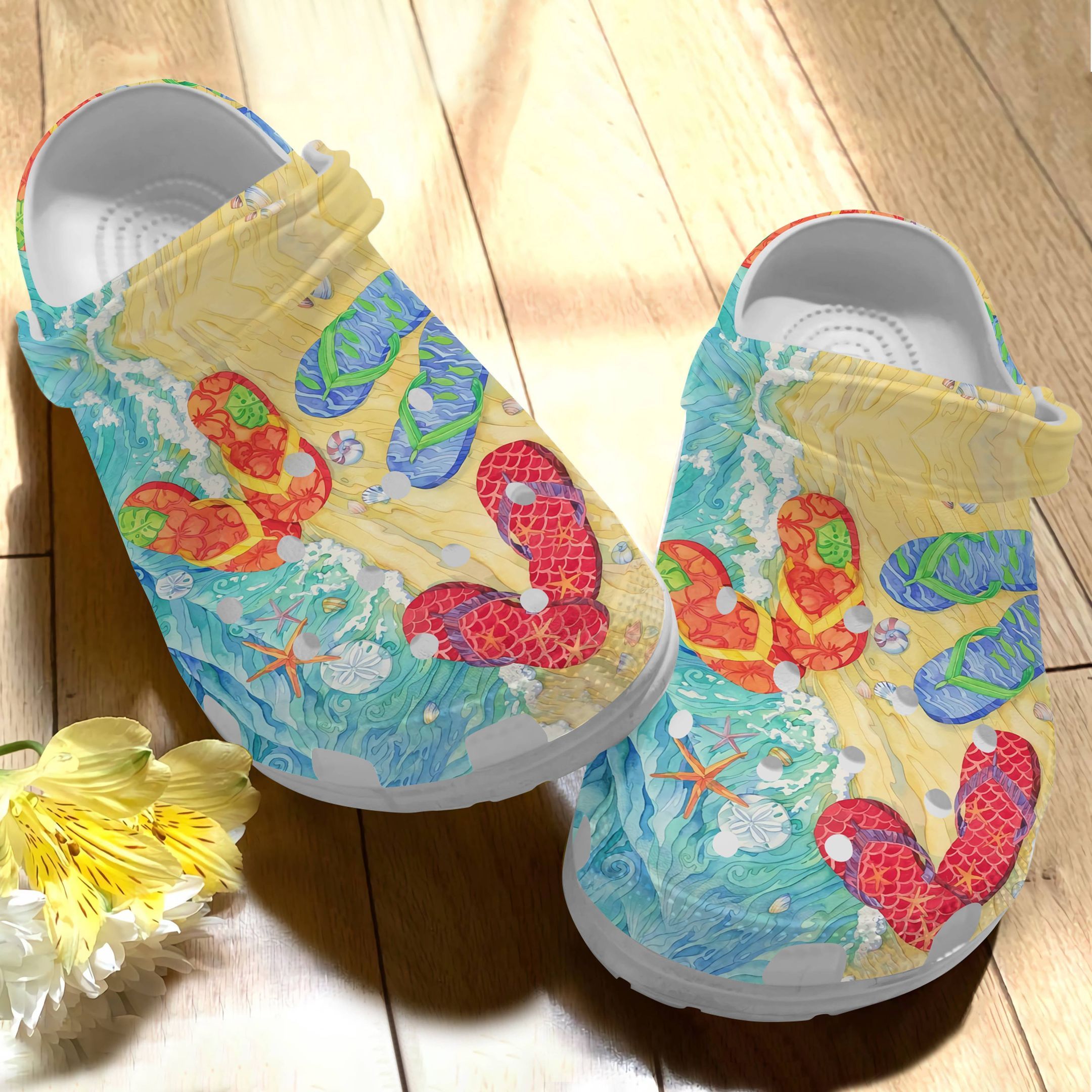 Flip Flops Clog Summer Crocs Crocband Clog – Wooden Toys Simesun