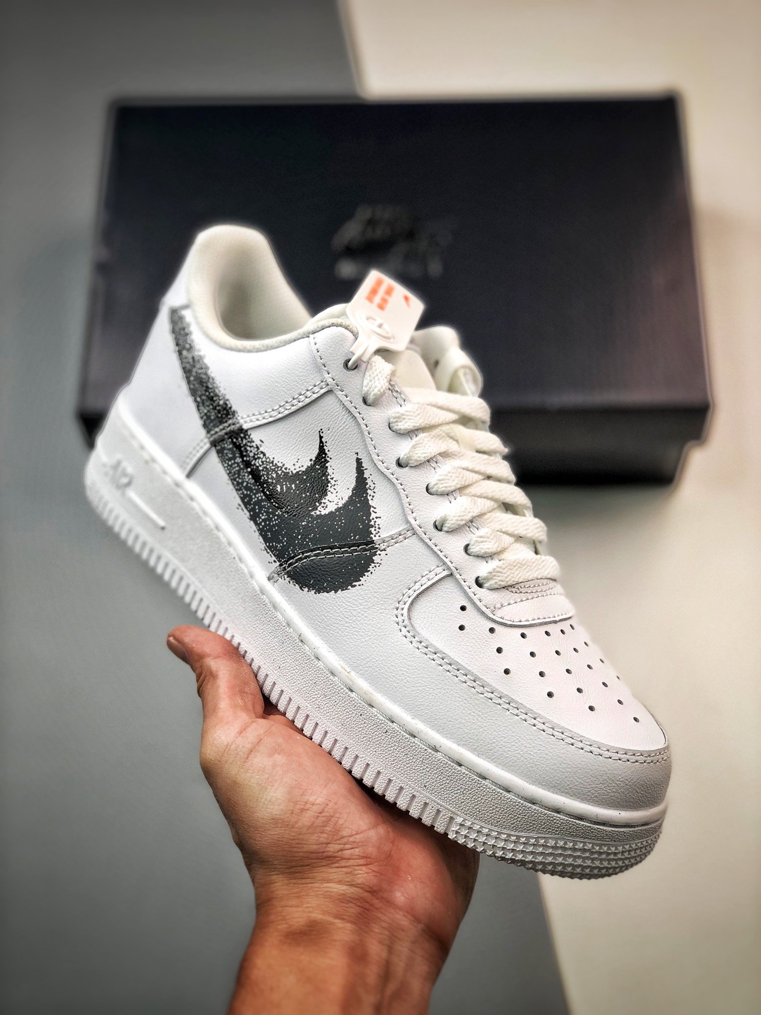 Nike Air Force 1 Low Spray Paint Swooshes FD0660-100 5340244